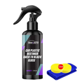 Black auto plastic restorer spray with gloss trim renovator label and 300ml capacity for back to black finish