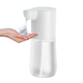 White homefish automatic soap dispenser with sleek design and 350ml foam bubble generation for hand soap use