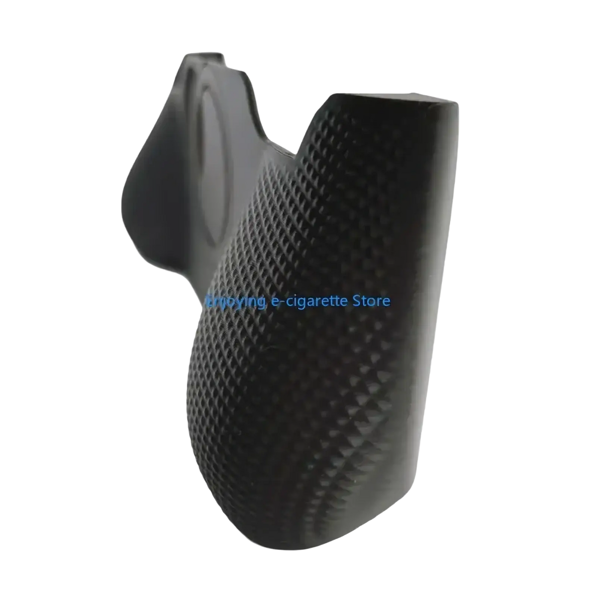Black textured Ayn Plastic grip handle controller cover with diamond pattern surface and ergonomic contours