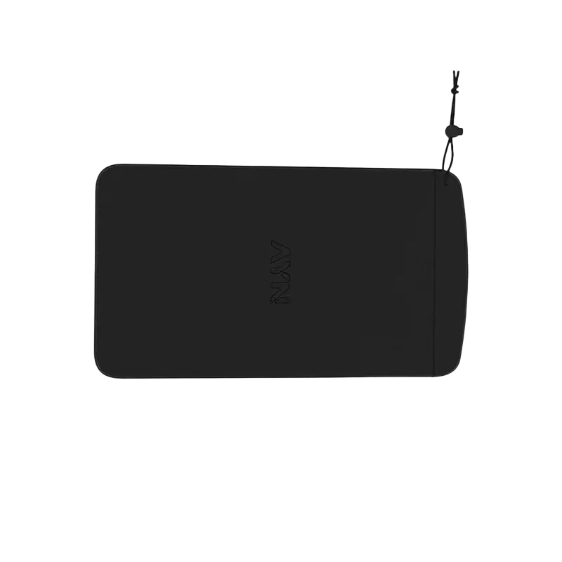 Black Ayn Thor accessories case soft pouch with subtle embossed logo and drawstring closure for secure storage