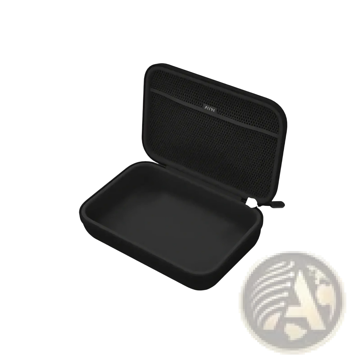 Black ayn thor protective case hard-shell with mesh interior and zipper closure for secure grip accessory storage