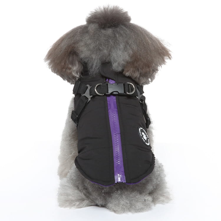 Waterproof Dog Harness Jacket Cotton Padded Coat