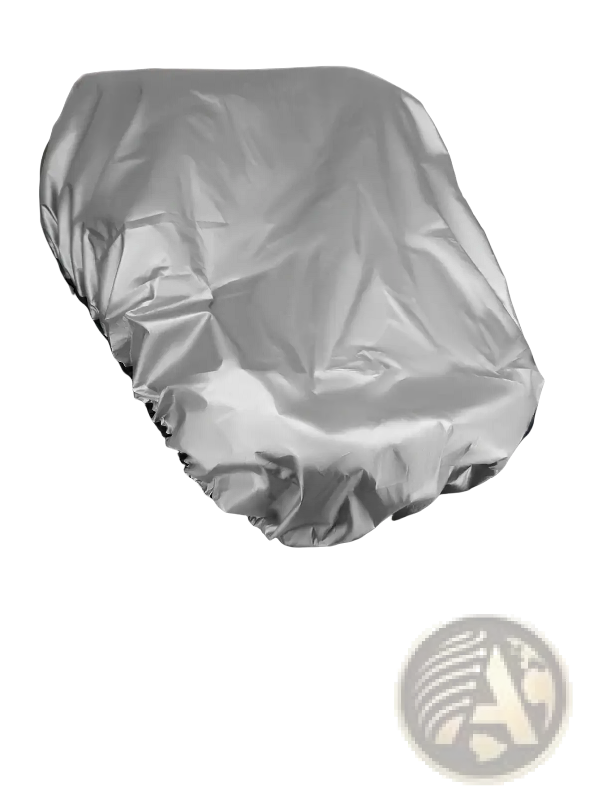 Silver reflective uv protection sun shade cover for baby car seat designed to shield from sun exposure
