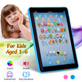 Blue baby learning tablet educational toy with colorful musical apps for toddlers aged 1 to 6 years