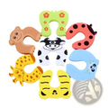 Colorful cartoon animal shaped foam baby safety door stoppers designed as finger protectors for childproofing doors