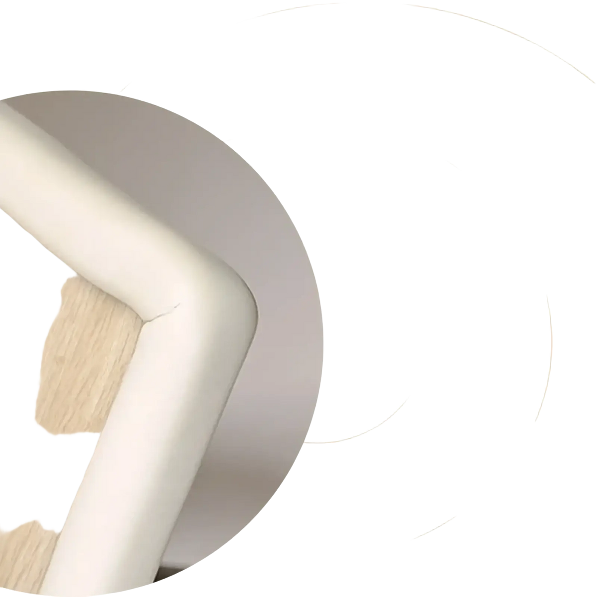 White padded baby safety table corner protector strip made of soft flexible material to safeguard furniture edges