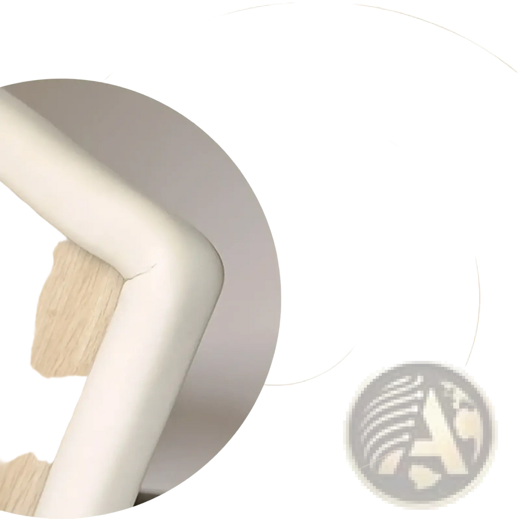 White padded baby safety table corner protector strip made of soft flexible material to safeguard furniture edges