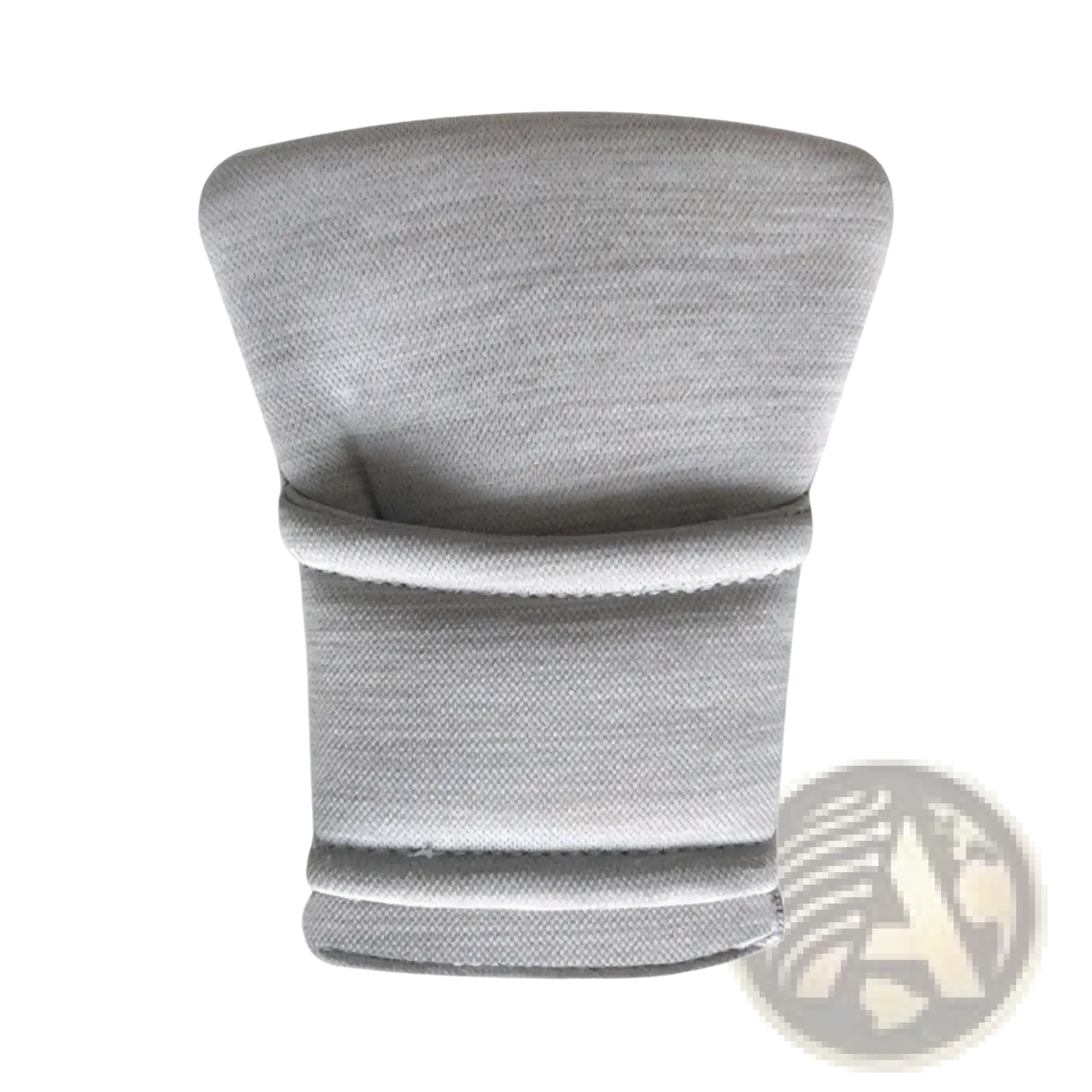 Gray textured fabric wrist support with contoured design for baby stroller safety harness pad and crotch cushion