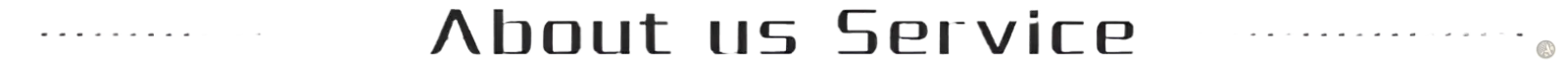 Black text on white background reading about us service alongside baggy dark wash denim cargo pants y2k product details