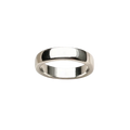 A sleek silver band ring classic 925 sterling silver with a smooth polished finish and rounded edges