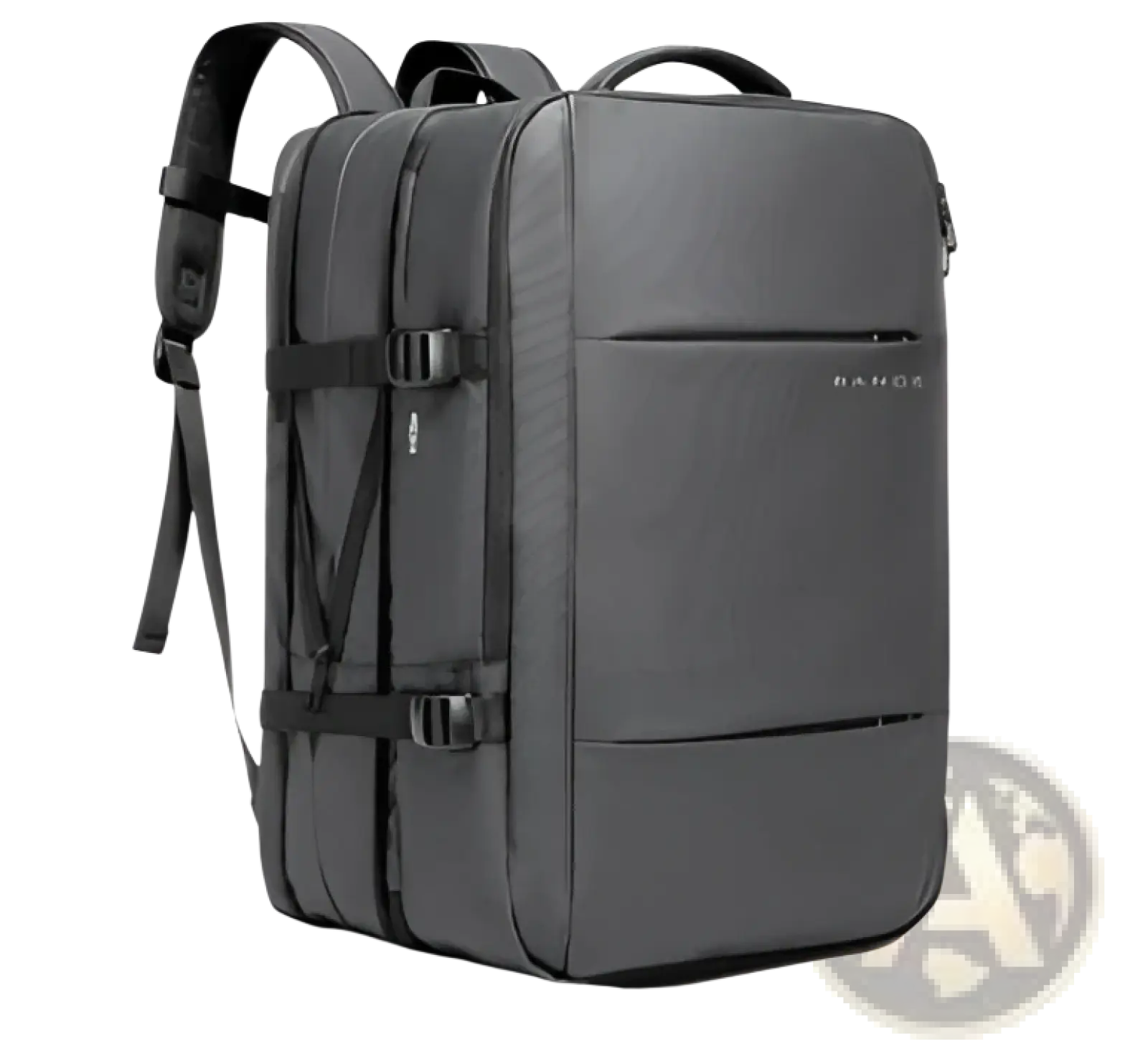 Dark gray sleek durable bange 16 inch waterproof laptop travel backpack with minimalist design for travel use