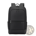 Black bange laptop backpack with sleek minimalist design and durable oxford fabric construction