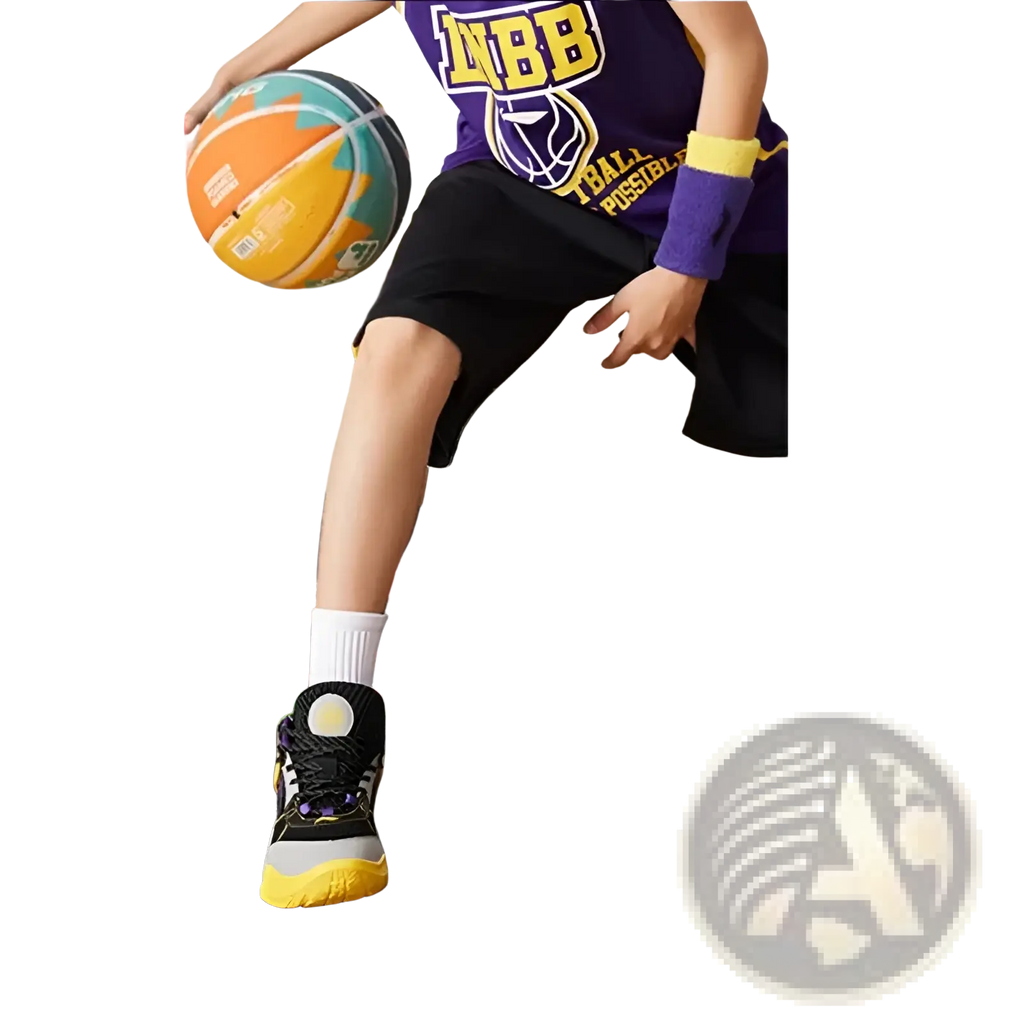 Black basketball training mat non slip footwork drill pad with colorful court markings and numbered zones for skill drills
