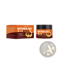 Batana oil 4-in-1 hair conditioner jar and box with rosemary castor and pumpkinseed oil illustrations 120g