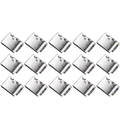 Silver metallic usb type-c connectors on battery charging board for 18650 li-ion with trickle charge support