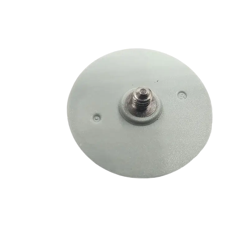 Light gray circular plastic battery cover for nothing cmf phone 2 pro with central metallic screw and two holes on back side
