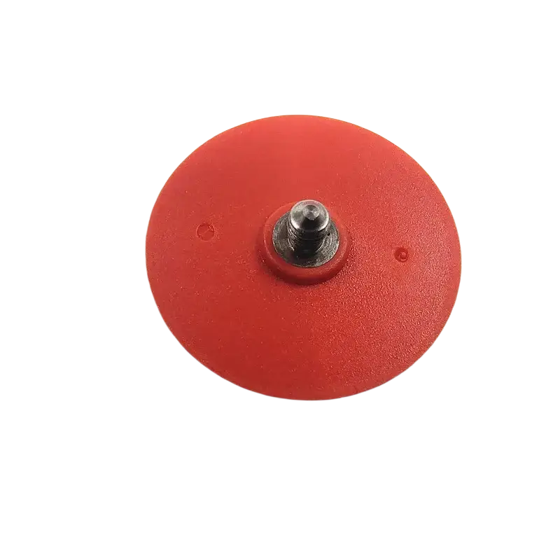 Battery cover for Nothing cmf phone 2 pro with a red circular plastic base and central metallic screw on the back side