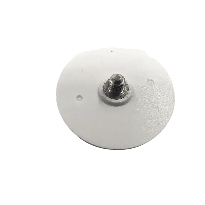 White circular plastic battery cover with central metallic screw and two holes for Nothing cmf phone 2 pro adhesive backing