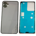 Back side of a black battery cover repair for nothing phone 1 with dual-camera cutout and matte finish door housing case