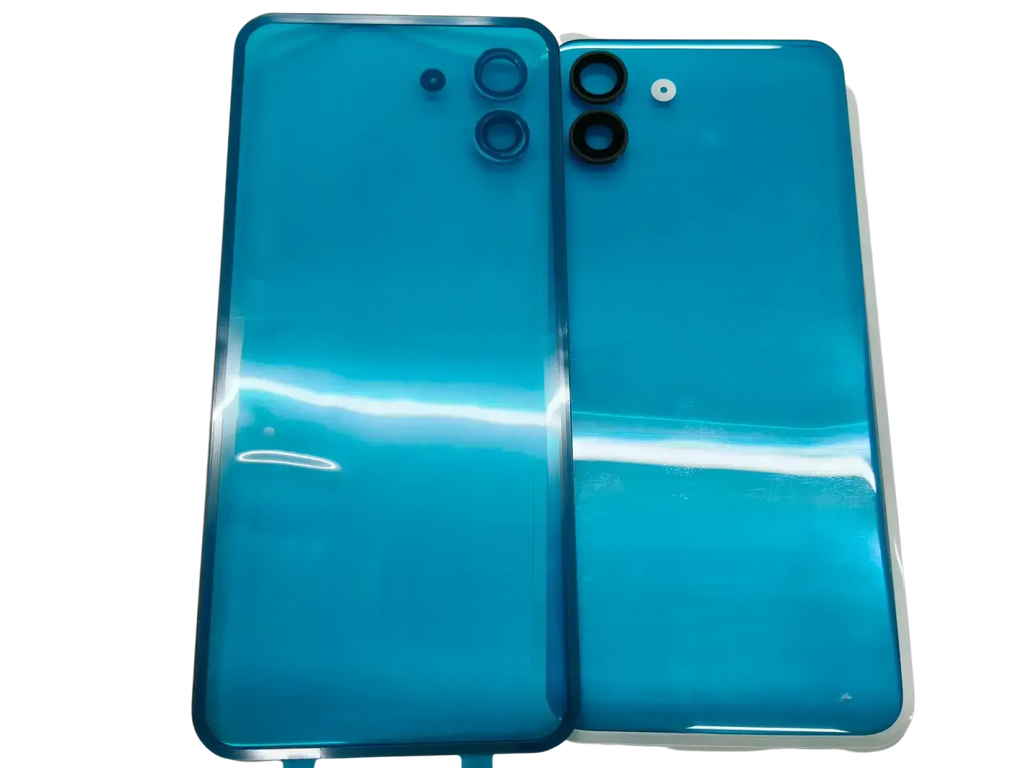 Vibrant blue glossy battery cover back side with dual-camera modules for battery cover repair of nothing phone 1