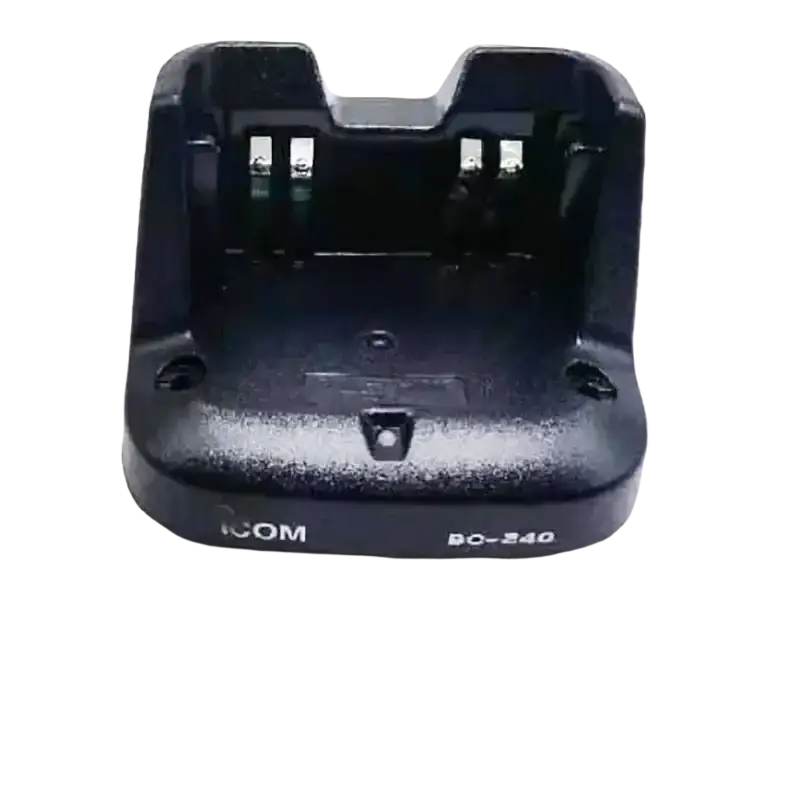 Black plastic bc-240 desktop charger base for icom walkie talkie with efficient shipping time
