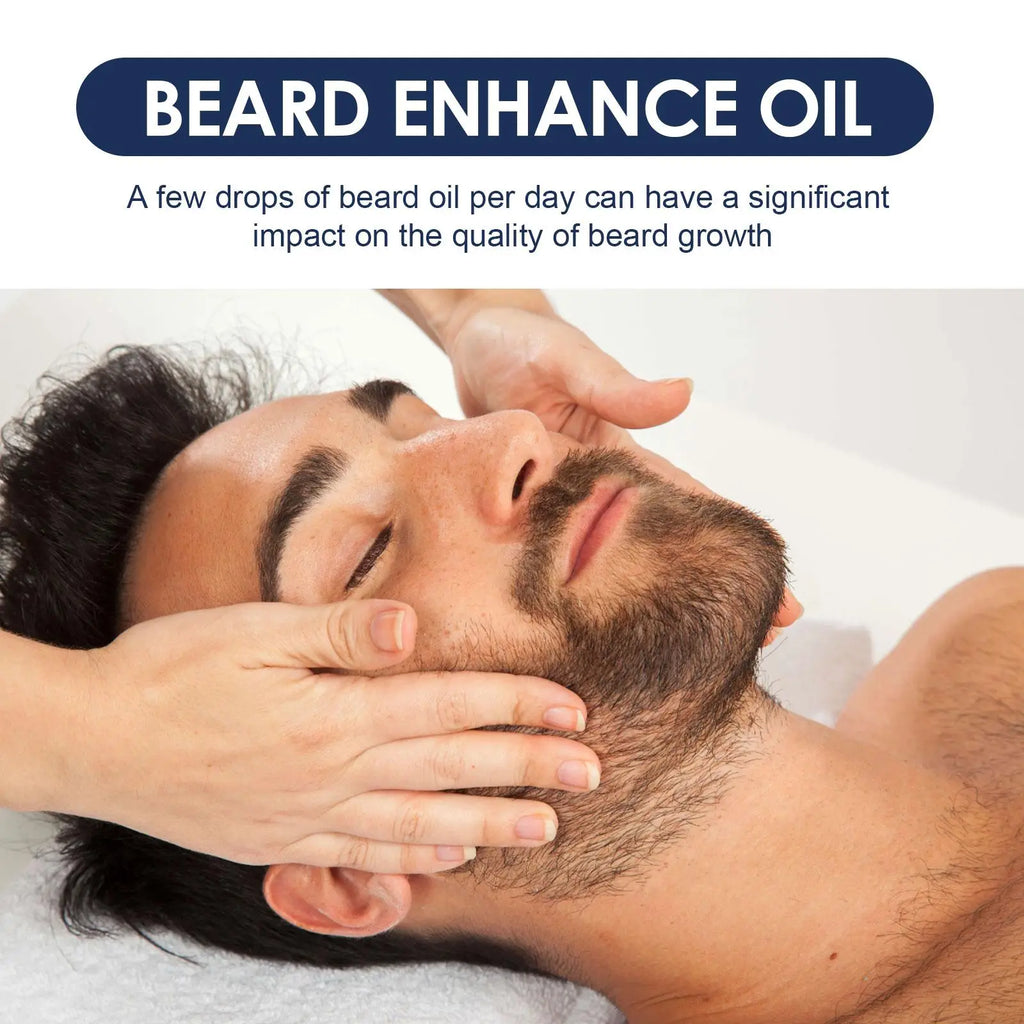 Beard growth serum eelhoe root strengthening oil in a sleek dark glass bottle with a silver cap 50ml