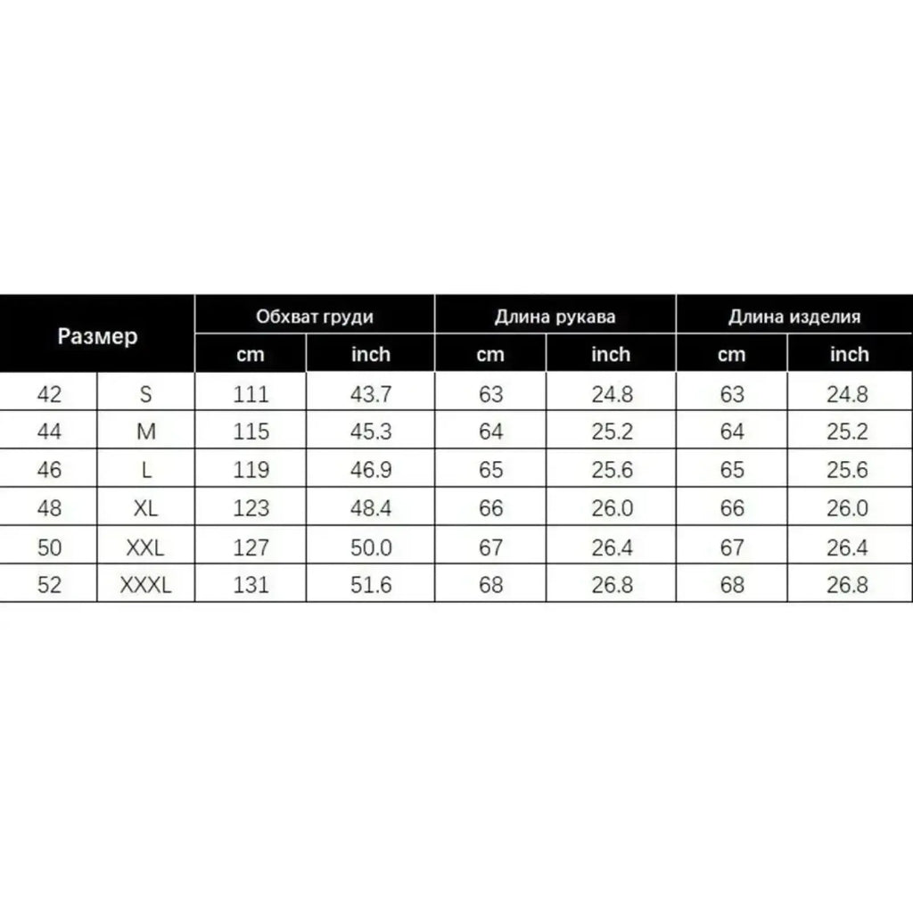 Size chart for belted satin blazer jacket office workwear showing measurements in centimeters and inches from S to XXXL