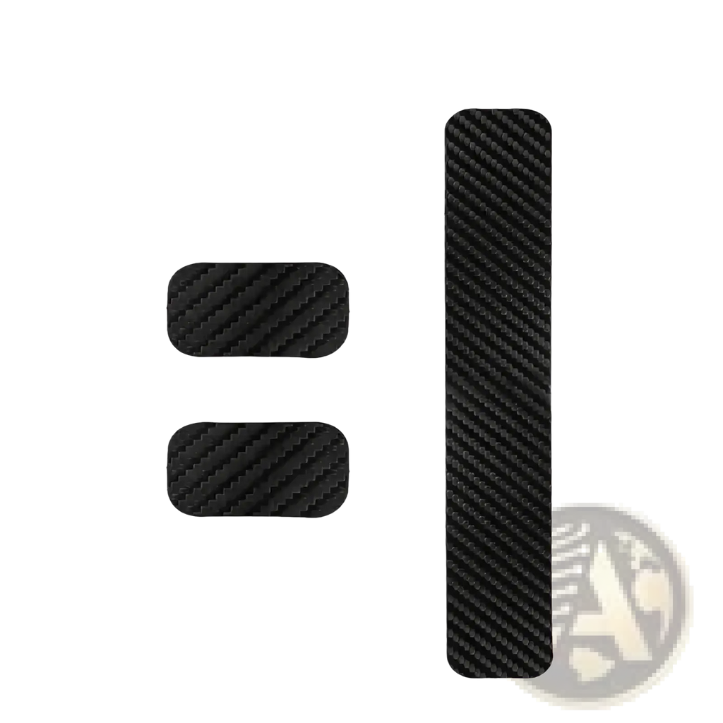 Black carbon fiber textured adhesive bike chain protector pvc frame guard for car or phone accessories
