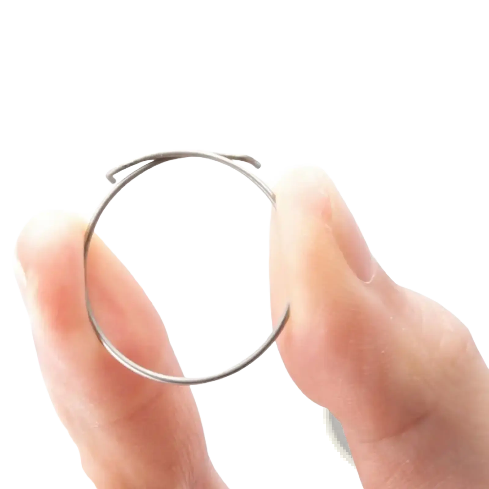 Silver metal adjustable ring band with sleek design included in bike hub spring pawl repair kit product image