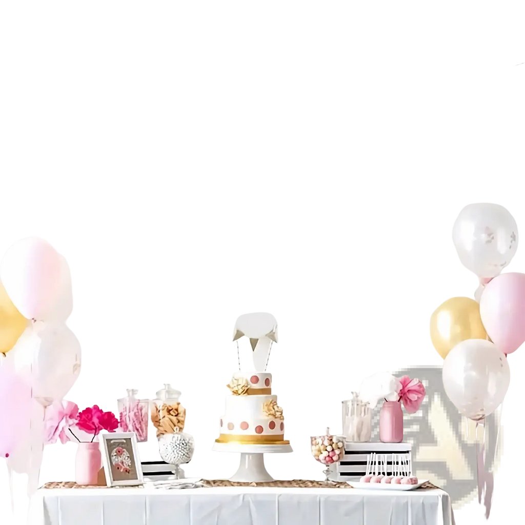 Black milestone birthday banner with black glitter and holy shit youre 18 message hanging above dessert table