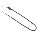 Black motorcycle clutch cable with textured grip handle and metallic ends for reliable performance and durability