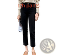 Black velvet lined high waisted jeans leggings in plush reinforced nine inch black pants for comfortable wear