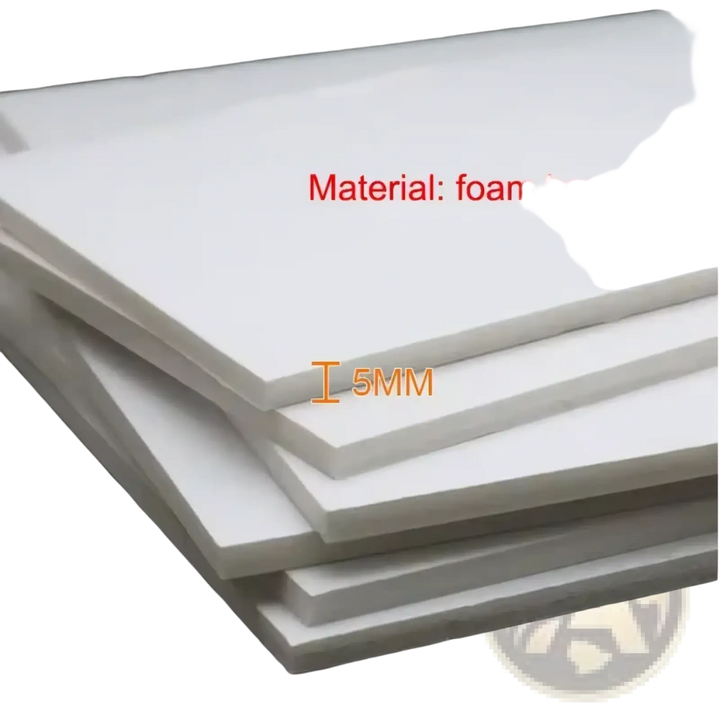 White foam board sheets 5mm thick used for blue teddy bear baby shower cutout centerpiece material
