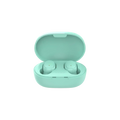 Mint green bluetooth 5.3 tws wireless earbuds with polymer lithium battery in 280mah charging box case