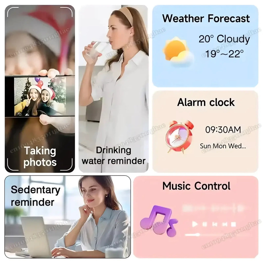 Bluetooth smart watch 2.01 hd fitness tracker with white face black bezel digital time display and weather forecast features