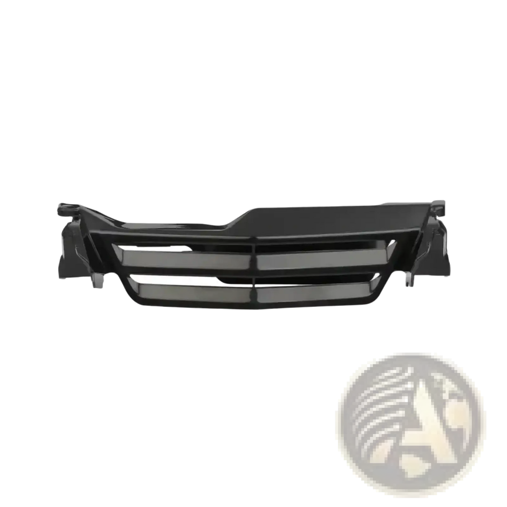 Black plastic front grille with horizontal slats and integrated mounting brackets for bmw r1200gs r1250gs running lamp cover