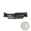 Black plastic front grille with horizontal slats and integrated mounting brackets for bmw r1200gs r1250gs running lamp cover