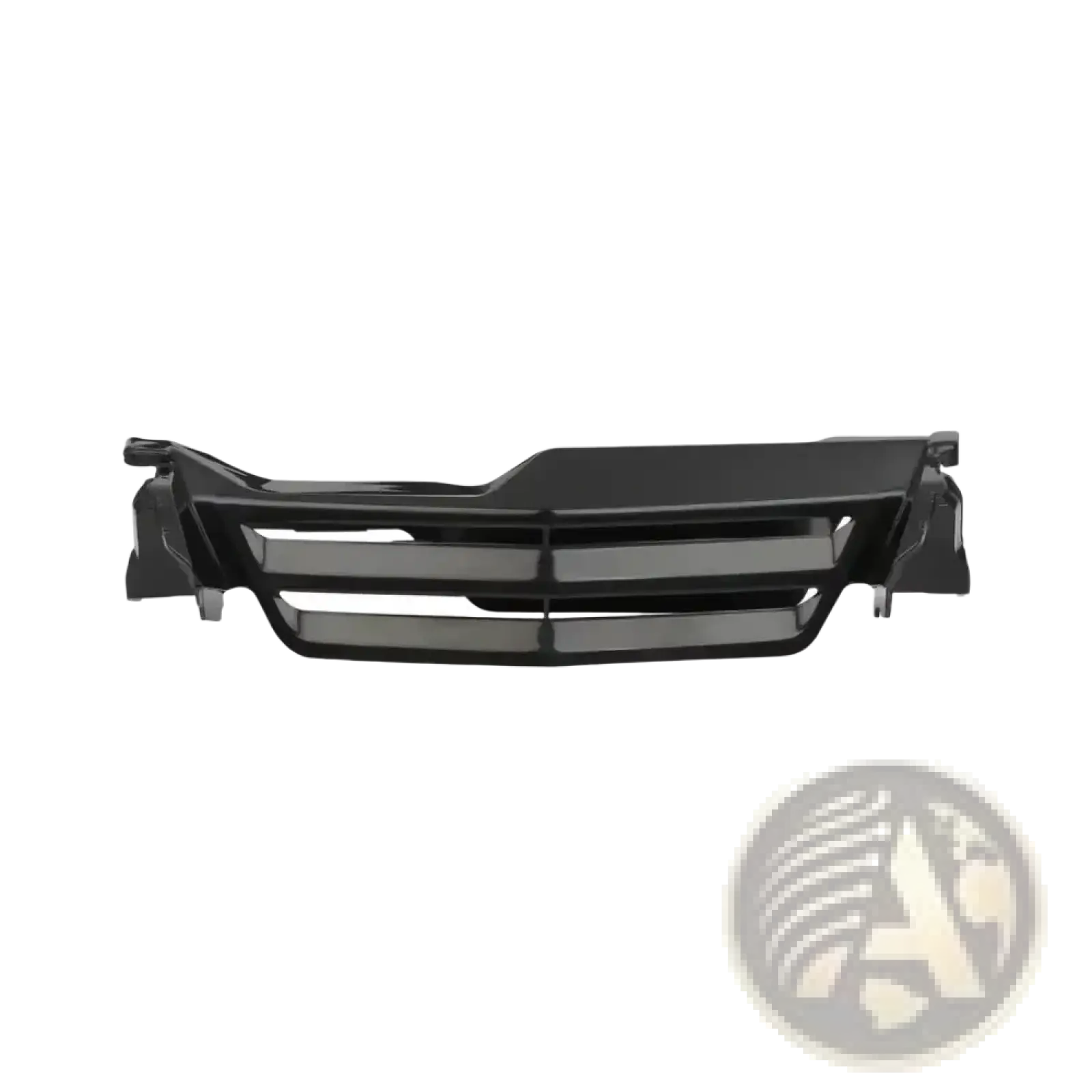 Black plastic front grille with horizontal slats and integrated mounting brackets for bmw r1200gs r1250gs running lamp cover