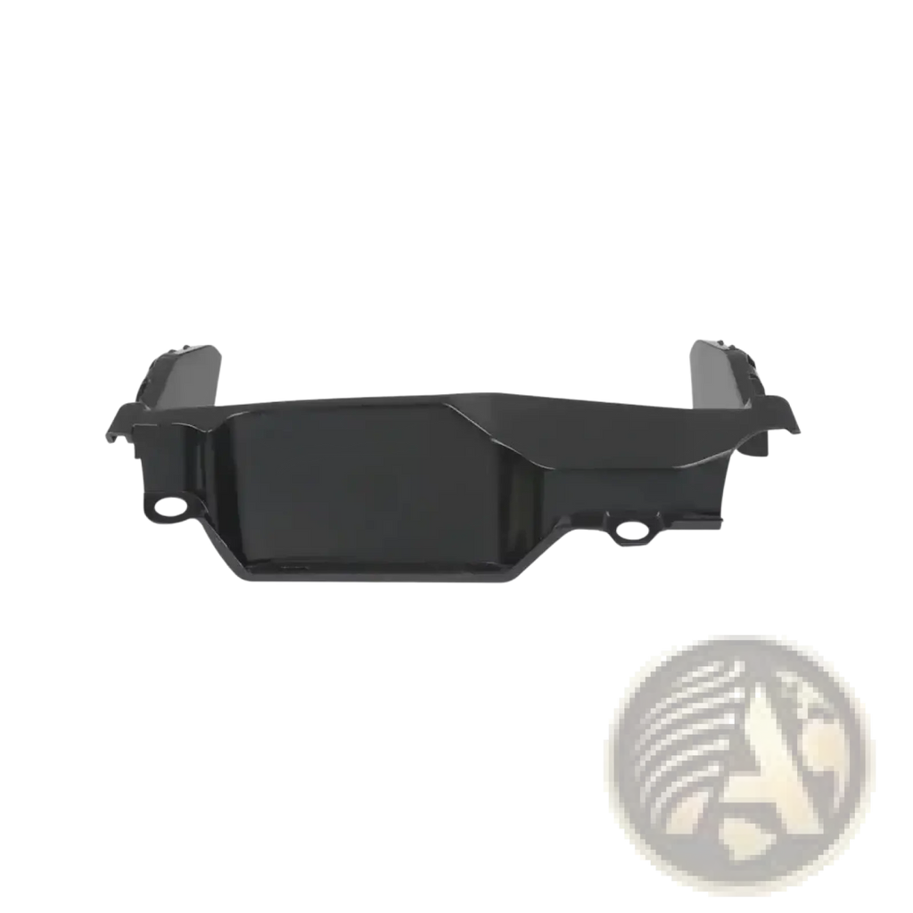 Black plastic front running lamp cover with molded contours and mounting holes for BMW R1200GS R1250GS engine