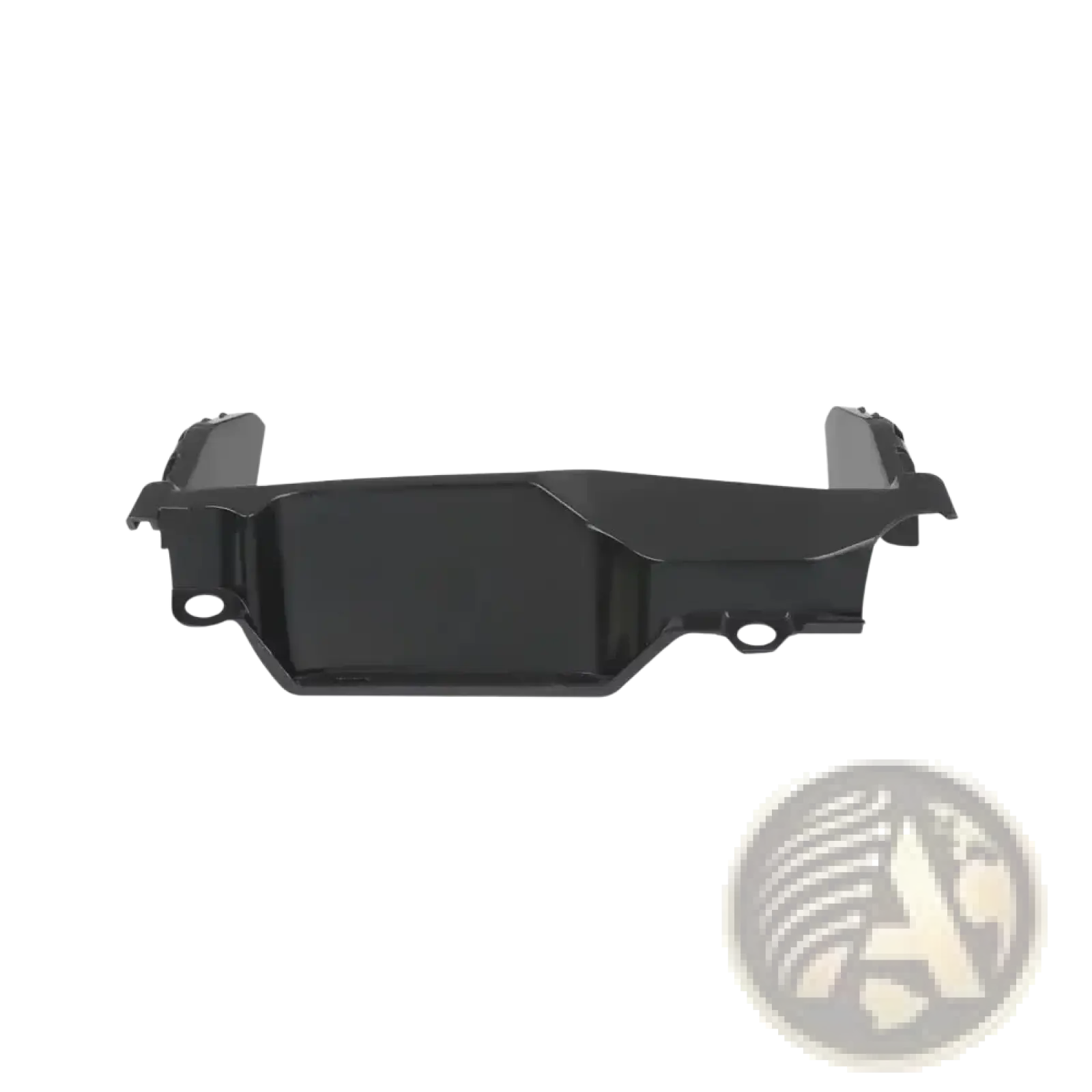 Black plastic front running lamp cover with molded contours and mounting holes for BMW R1200GS R1250GS engine