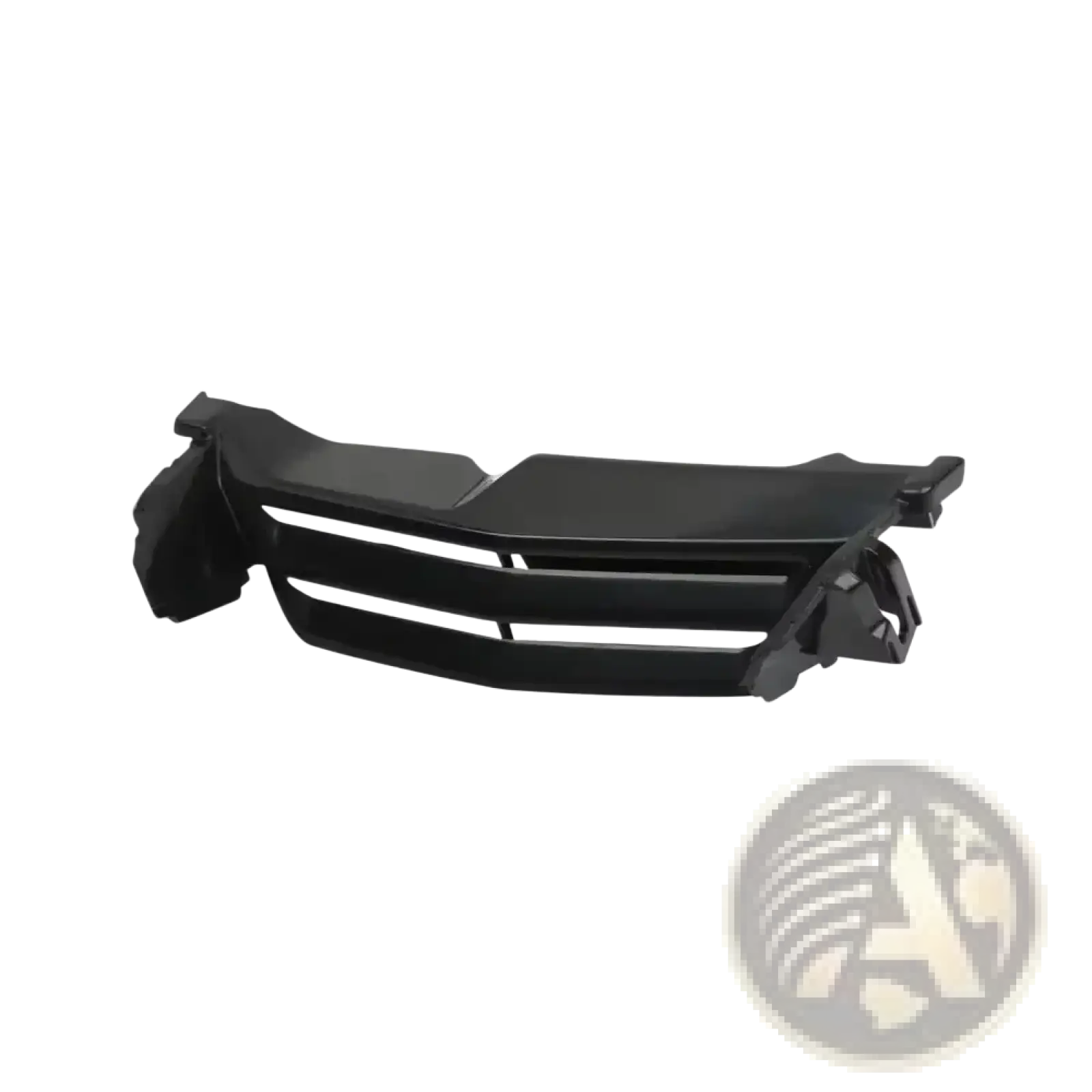 Black plastic front grille with horizontal slats and integrated mounting brackets for bmw r1200gs r1250gs running lamp cover