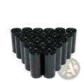 Black plastic dog waste bags 15 per roll in a pack of 20 rolls for bone dog waste bag dispenser and refills
