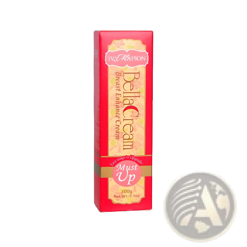 Breast enhancer cream ivy maison bella moisturizer in a vibrant red box with gold and pink accents 100g