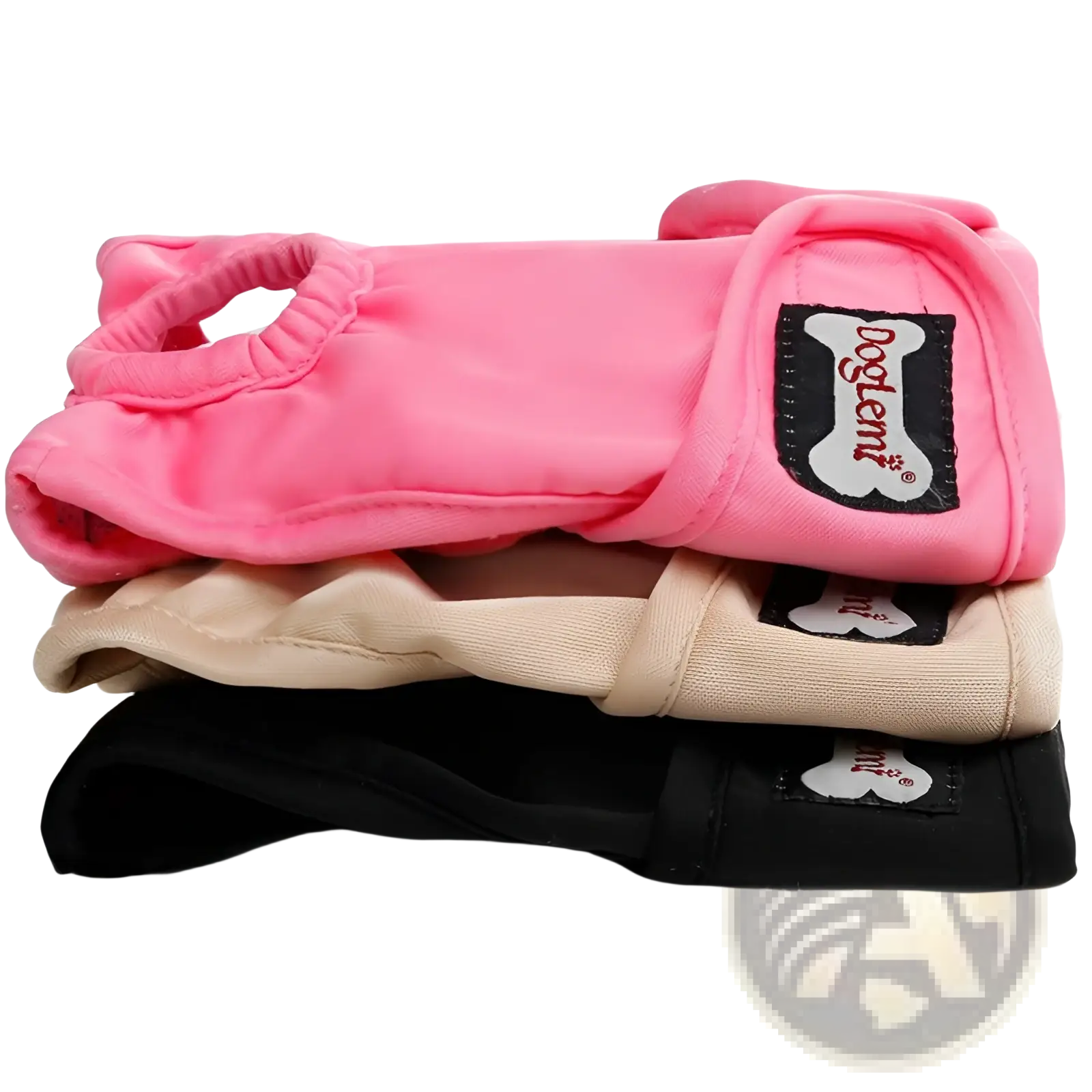Pink dogeent breathable female dog diaper with soft fabric and elasticated edges for physiological use