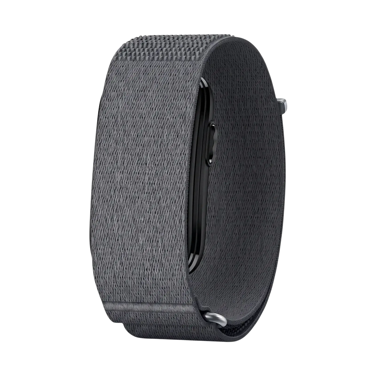 Gray woven nylon breathable replacement strap for cirqa smart band with adjustable sport watch strap and metallic buckle hardware