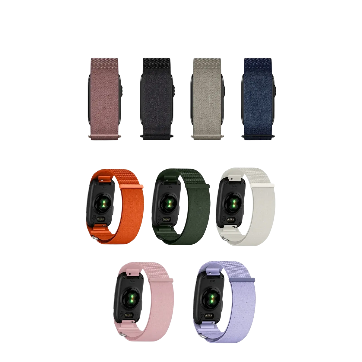 Nine color breathable replacement strap options for milanese loop adjustable sport watch strap in nylon material