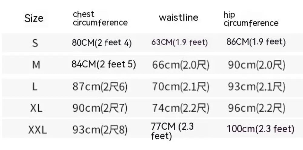 Size chart for off-the-shoulder lace wedding gown with long train showing measurements in cm and feet from s to xxl