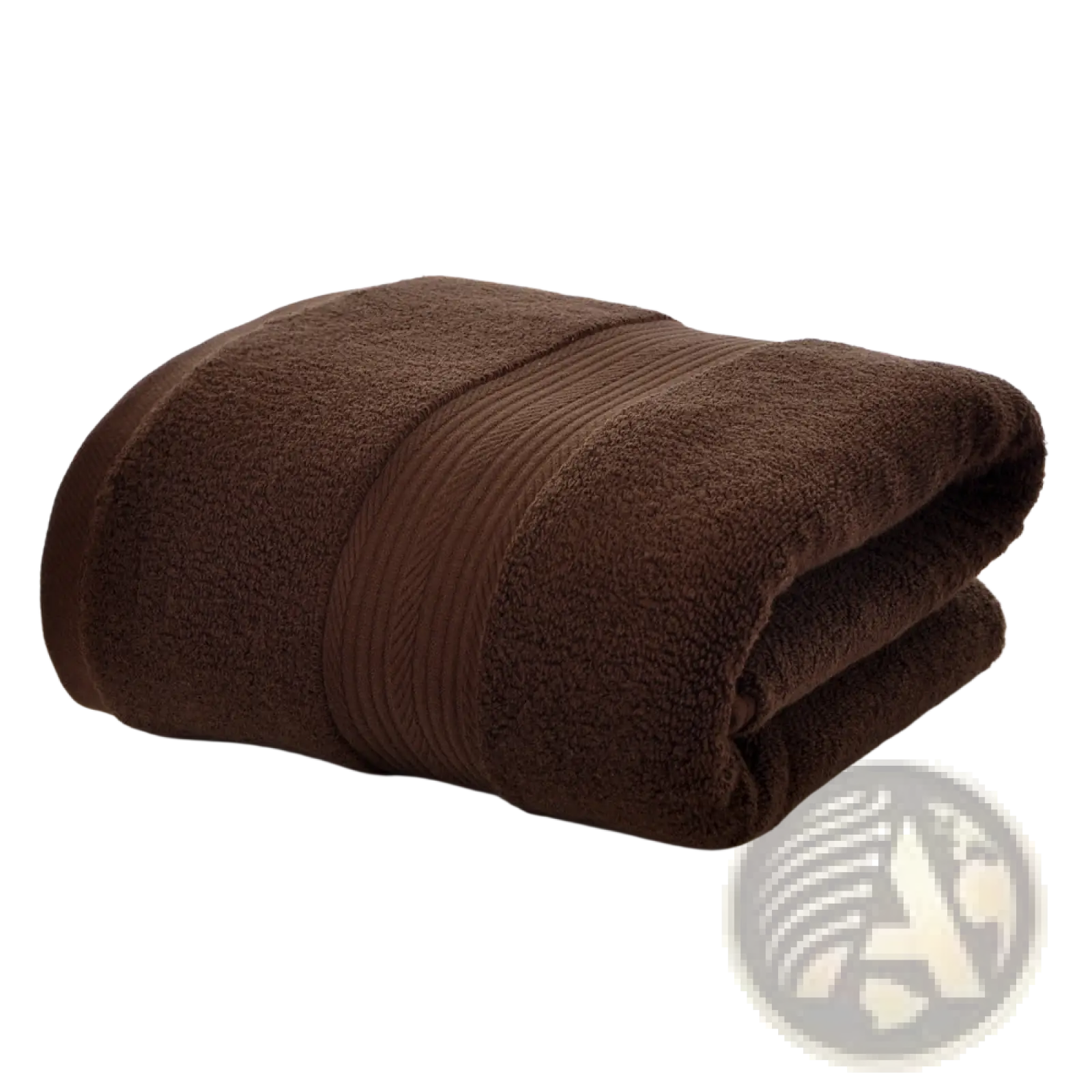 Brown coral fleece bathrobe set featuring a plush deep brown ribbed towel made of soft terry cloth weave