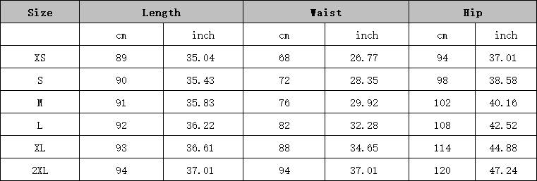The table displays size measurements in centimeters and inches for distressed cropped denim pants including length waist and hip dimensions.