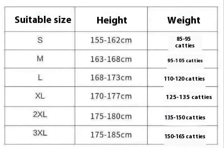 The table displays sizing information for mens premium ribbed corduroy drawstring shorts listing suitable sizes from S to 3XL with corresponding height ranges and weight in catties.